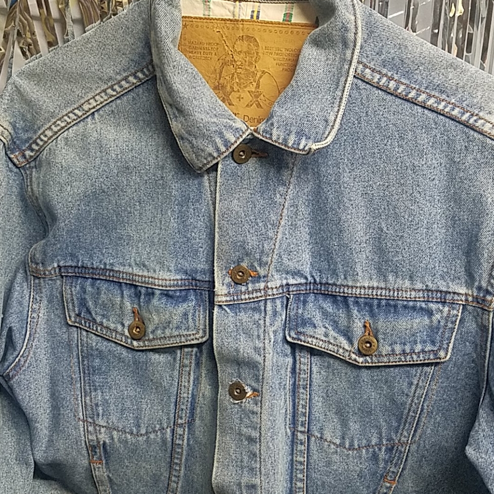 💋😎Vintage💋😎 Bonjour💋😎 denim jacket M💋😎